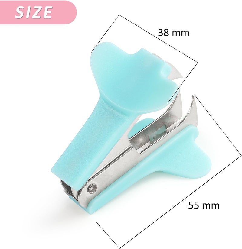 ZZTX 3 Pack Staple Remover Staple Puller Removal Tool for Home, School, Office (Pink, Blue, Purple) - Image 3